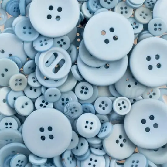 John Bead Nutton but Buttons Mixed Collection Light Blue {3}