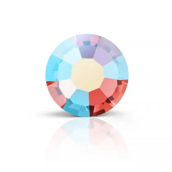 Preciosa MAXIMA SS20 Aurora Borealis Flatback Czech Crystals, 144ct. Padparadscha AB {1}