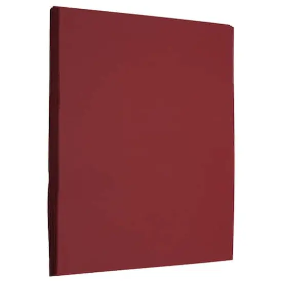 JAM Paper 8" x 11.5" Letter Paper & Envelopes #10 Business Stationery Set, 50ct. Dark Red {4}