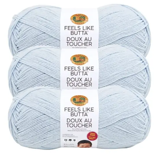 3 Pack Lion Brand&reg; Feels Like Butta&trade; Yarn Ice {1}