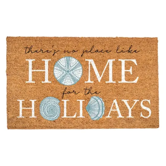 Home for the Holidays Shell Door Mat {1}