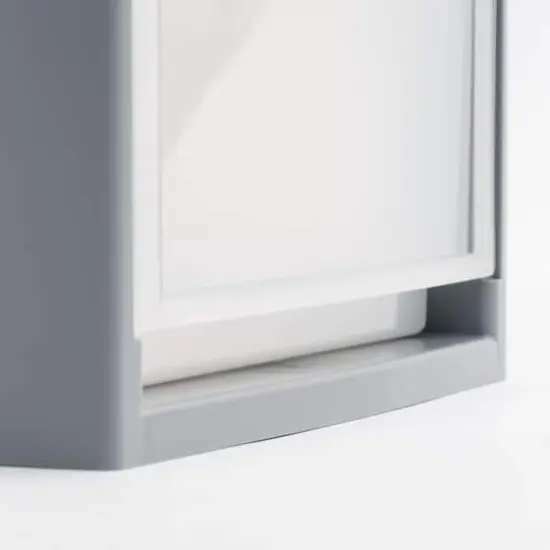 IRIS&reg; Medium Gray Stackable Storage Bin with Clear Drawer {5}