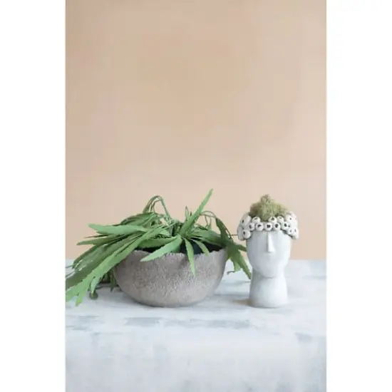Hello Honey&reg; 6'' Reactive Glaze Stoneware Head Planter {4}