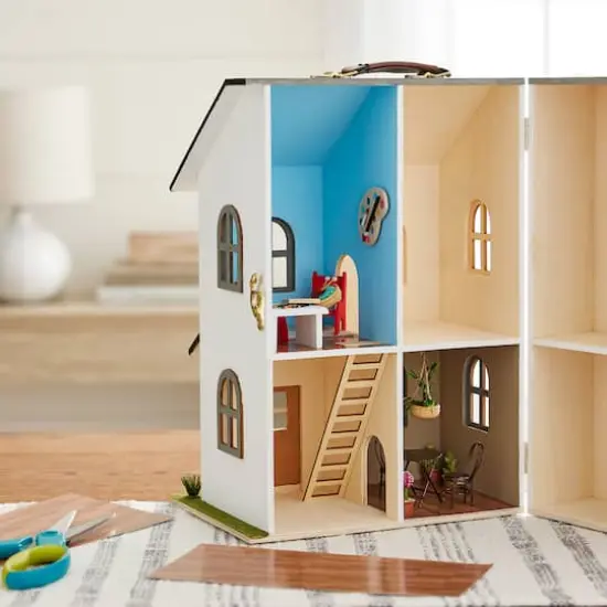 13" Wood 2-Story Dollhouse by Make Market&reg; {7}