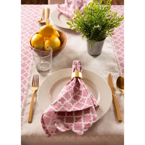 Rose Lattice Tablecloth 60" x 104" {5}