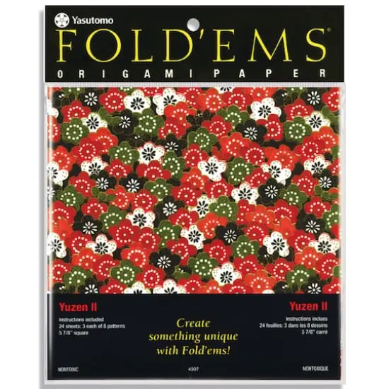 Yasutomo 6'' Yuzen II Origami Paper, 24 Sheets {1}