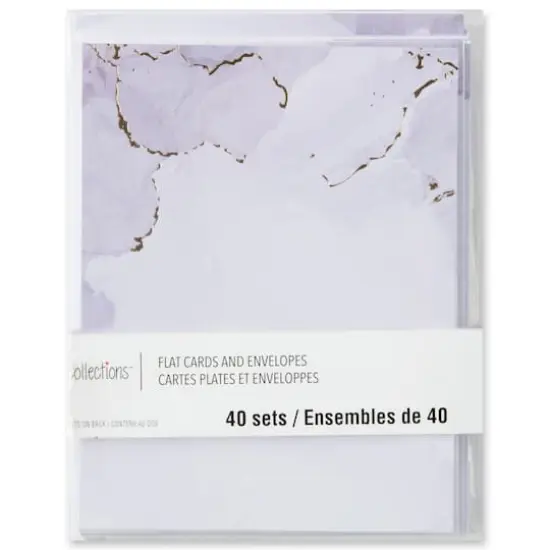 Gray Watercolor Flat Cards & Envelopes by Recollections&trade;, 4.25" x 5.5" {5}