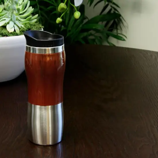 Gibson Home&reg; Monaco Cafe 15oz. Stainless Steel Thermal Insulated Travel Mug Cup with Lid {5}