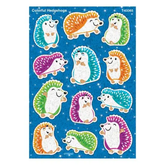 Trend Enterprises® Sparkle Stickers® Colorful Hedgehogs, 6 Packs of 24 {4}