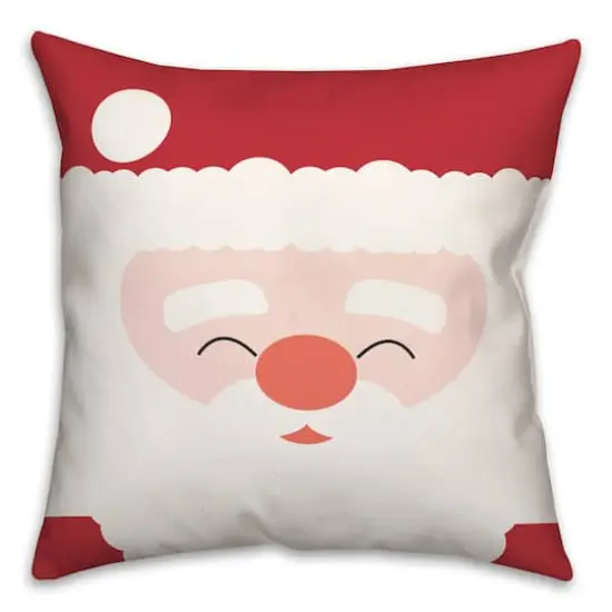 Santa Face Throw Pillow {1}