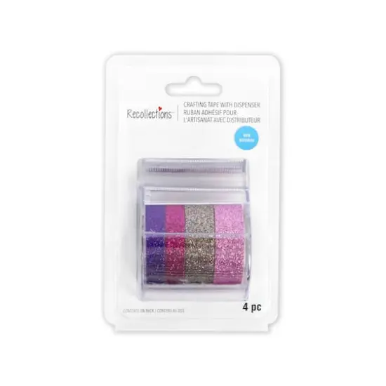 Pink Glitter Crafting Tape & Dispenser Set by Recollections&trade; {1}