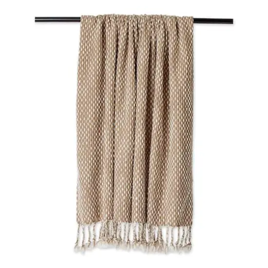 DII&reg; Stone & White Textured Acrylic Throw {8}