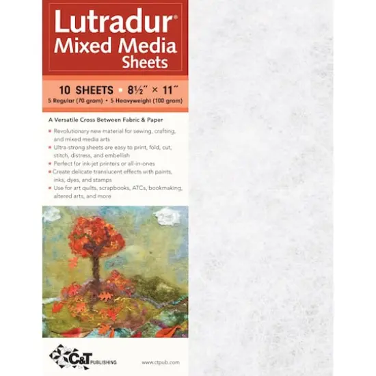 C&T Publishing Lutradur&reg; 8.5" x 11" Mixed Media Sheets {1}