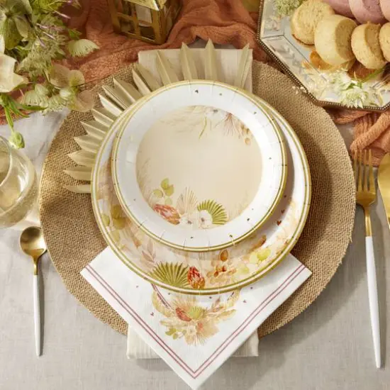 Kate Aspen 9" Boho Premium Paper Plates Set, 16ct. {4}
