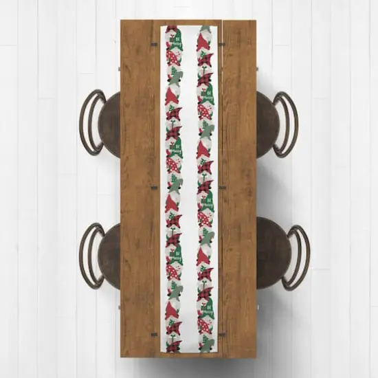 90'' Gnome Pattern Cotton Twill Runner {3}