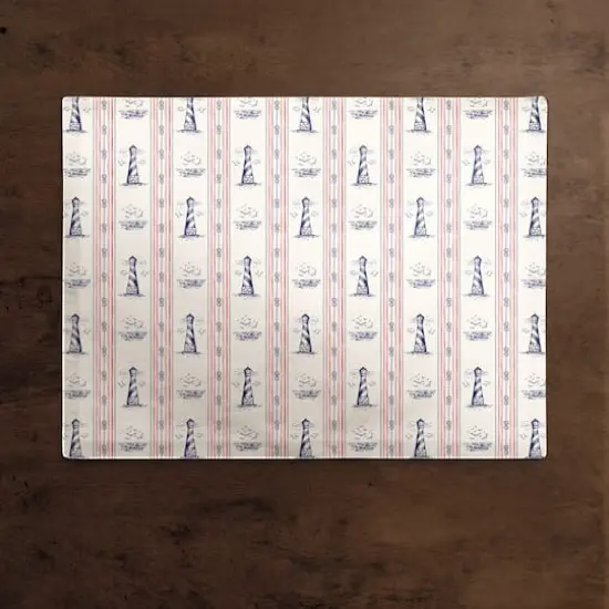 18" Nautical Lighthouses Poly Twill Placemat {3}