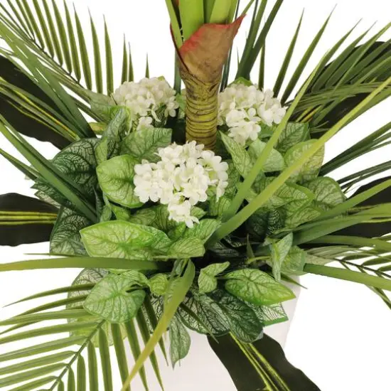 5ft. Artificial Tarovine Tree in White Decorative Pot {6}