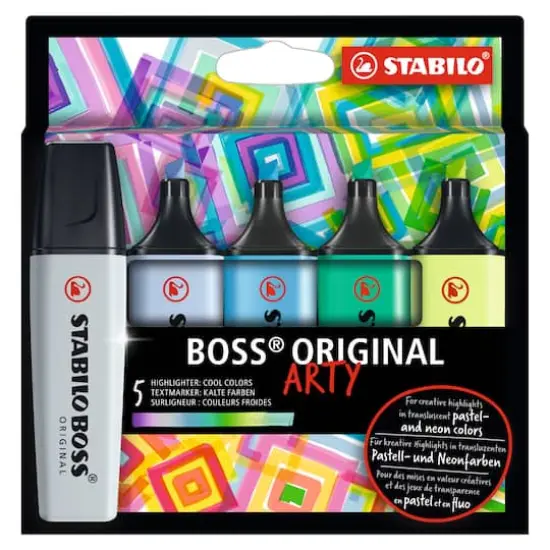 STABILO&reg; BOSS&reg; Arty Cool Colors Original Highlighter Set {1}