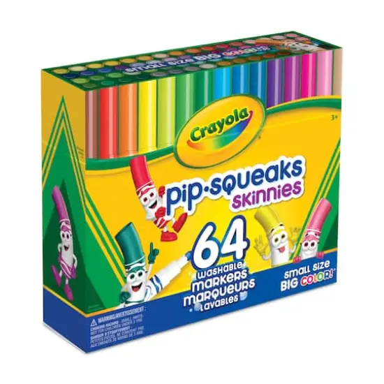 Crayola&reg; Washable Pip-Squeaks Skinnies Markers, 64ct. {3}