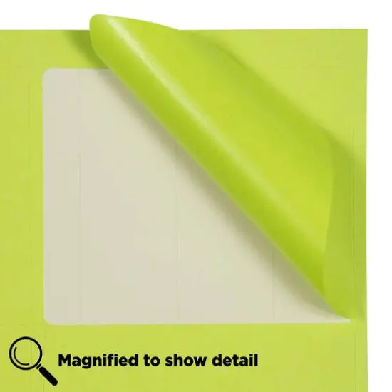 JAM Paper Adhesive Shipping Labels, 3.33" x 4" Ultra Lime Green {6}