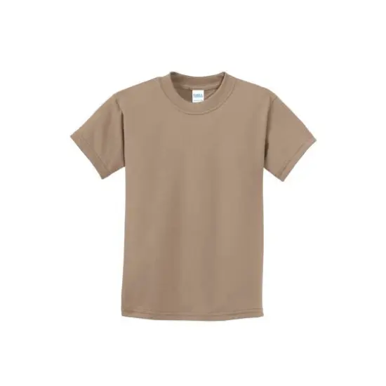 Port & Company&reg; Neutrals Youth Essential T-Shirt Sand {1}