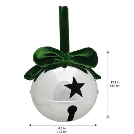 Metal Bell with Bow by Ashland® Green {3}