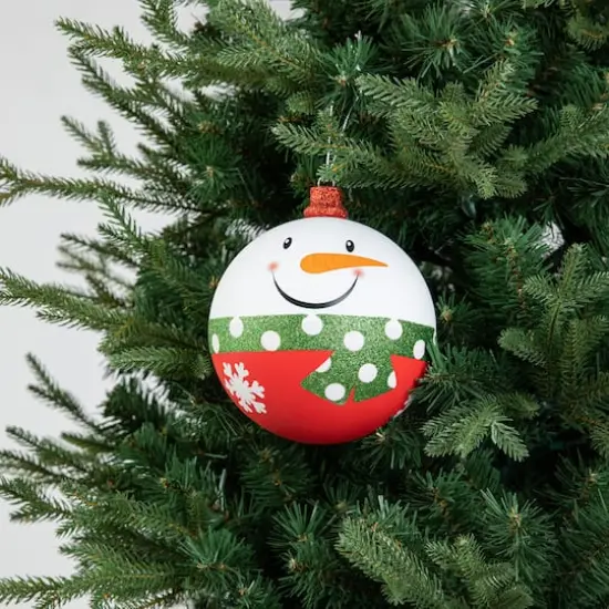 Glitzhome&reg; 18 Pack Whimsical Red & Green Deluxe Large Ornaments {5}