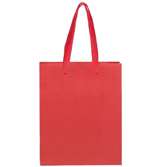 JAM Paper Medium Red Matte Heavy Duty Kraft Gift Bags, 10ct. {3}