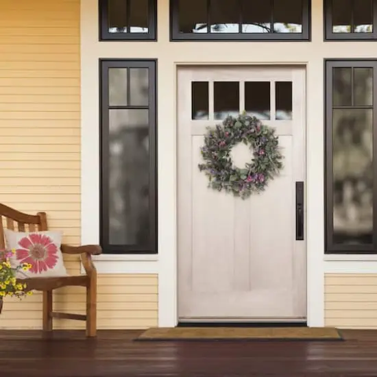 30" Lavender & Eucalyptus Floral Spring Wreath {3}