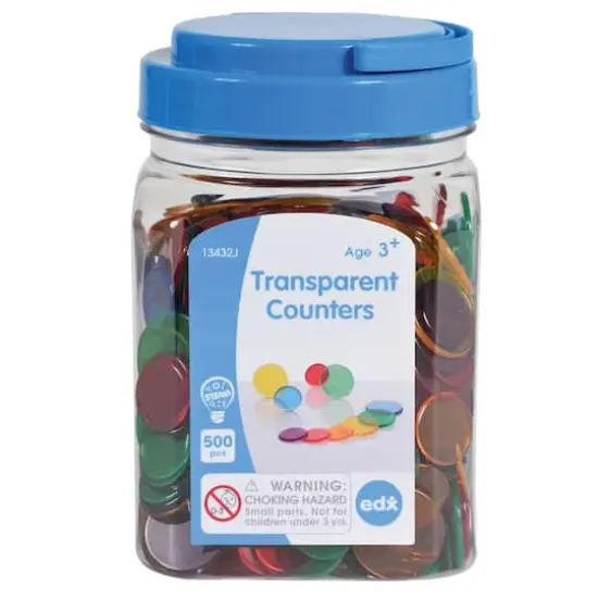 Edx Education&reg; Transparent Counters, 500ct. {4}