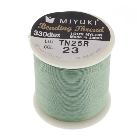 Miyuki&reg; Nylon Beading Thread, 50m Green Mint {1}