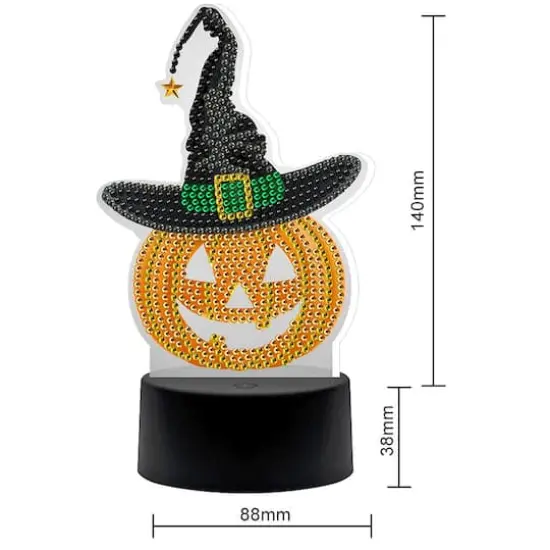 Sparkly Selections Pumpkin Lamp Diamond Art Kit {4}