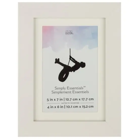 Simply Essentials&trade; 4" x 6" White Frame with Mat by Studio D&eacute;cor&reg; {1}