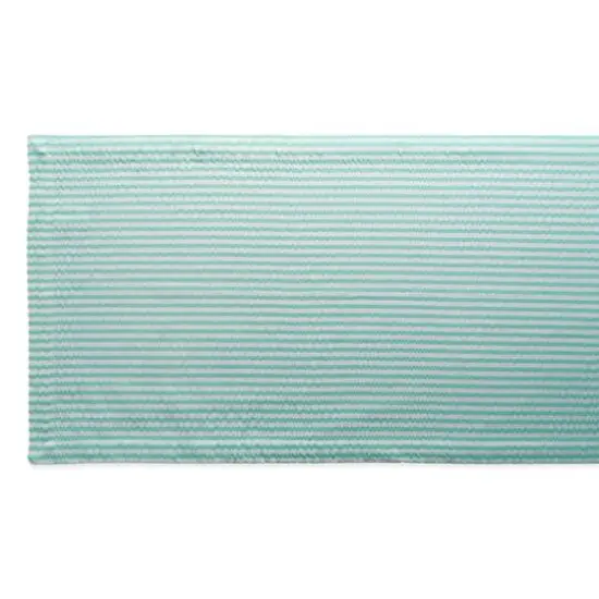DII&reg; 72" Seersucker Table Runner Aqua {5}