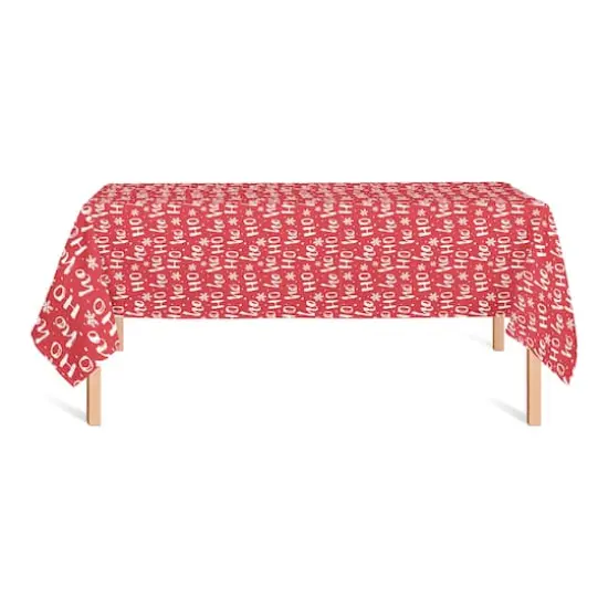 102'' Ho Ho Ho Pattern Tablecloth {3}