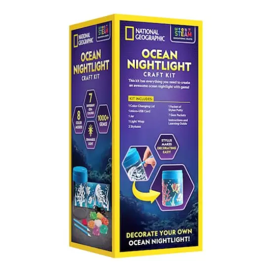 National Geographic&trade; Ocean Nightlight Craft Kit {6}