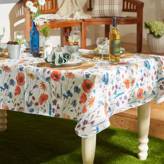 Spring Garden Vinyl Tablecloth 60" x 102" {4}