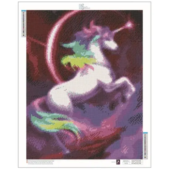 Sparkly Selections Rainbow Unicorn Diamond Art Kit, Round Diamonds {3}