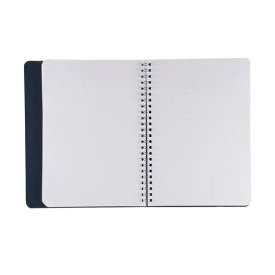 Fabriano&reg; Ecoqua Plus Dotted A5 Hidden Spiral-Bound Notebook Black {5}