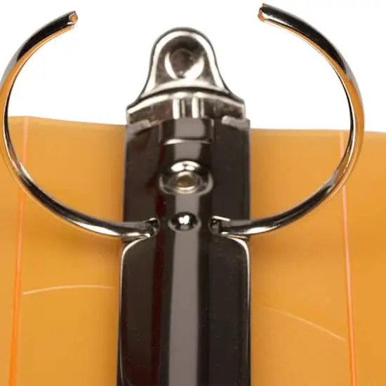 JAM Paper Designders® Plastic 2" 3 Metal Ring Binder with Inside Pocket Orange {4}