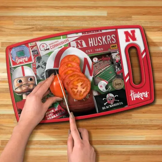 College Retro Series Cutting BoardNebraska Cornhuskers {5}