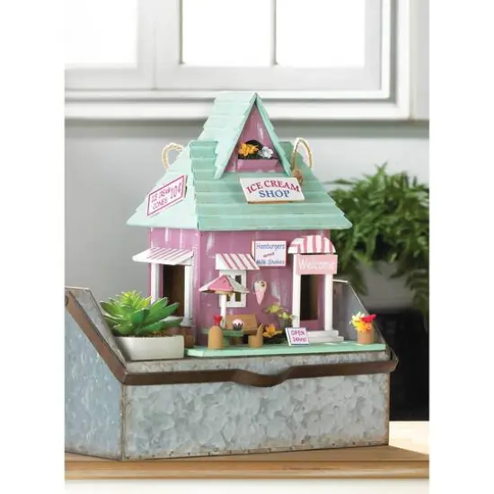 10.5'' Ice Cream Shop Birdhouse {3}
