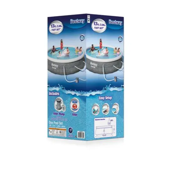 Bestway&reg; Fast Set&trade; 13ft. Round Inflatable Pool Set {4}
