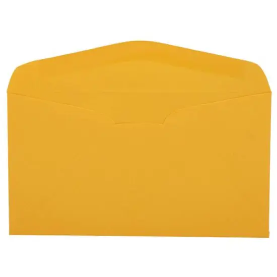 JAM Paper 3.625" x 6.5" Premium Commercial Envelopes, 100ct. Goldenrod Orange {4}