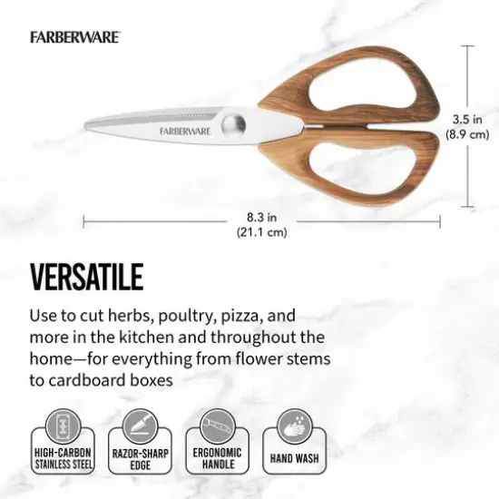 Farberware Faux Pecan All Purpose Shears {6}