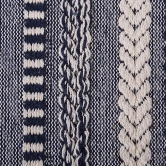 DII&reg; Navy Braided Stripe Throw {4}