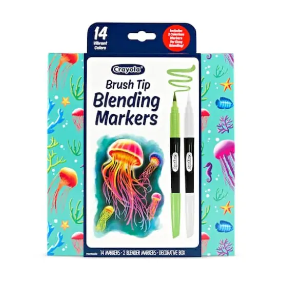 Crayola&reg; 14 Color Brush Tip Blending Markers {1}