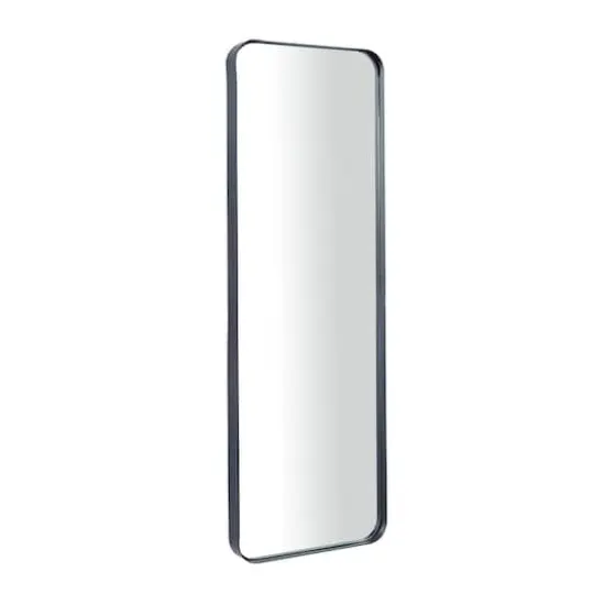 Black Metal Wall Mirror with Thin Frame 12" x 2" x 36" {3}