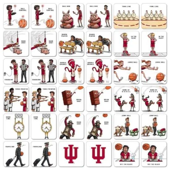 College Team Licensed Memory Match Game Indiana Hoosiers {4}
