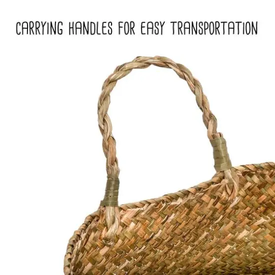 Honey Can Do Folding Seagrass Belly Baskets, 2ct. {5}